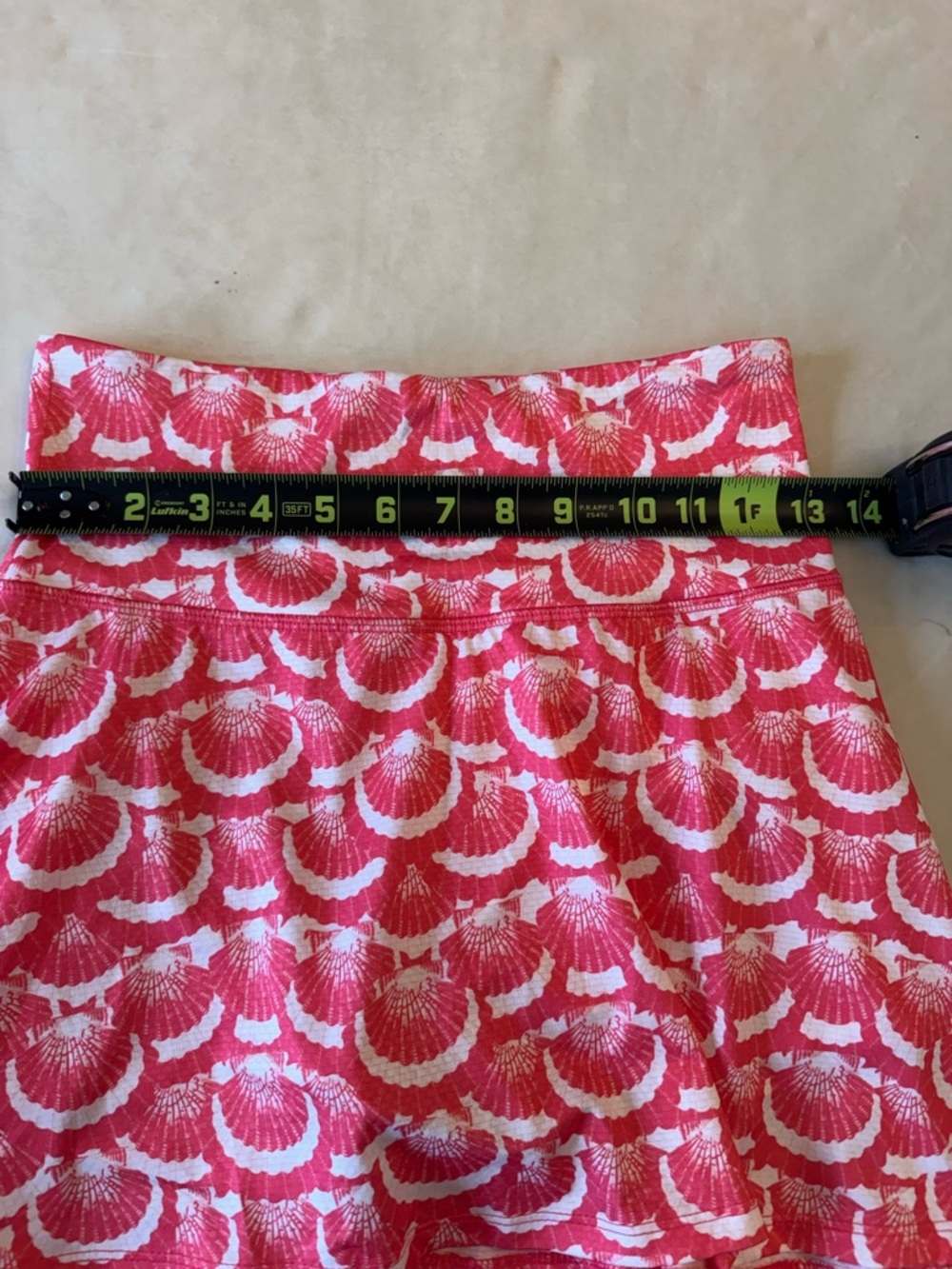 Gottex Coral Seashell Set -Long-sleeve half-zip top and matching skort, sz XS - Picture 14 of 14